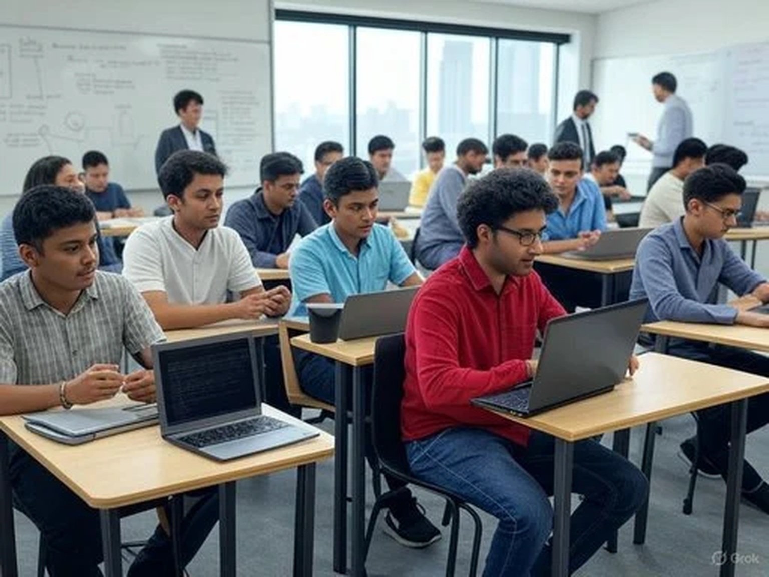 Professional technology training classroom